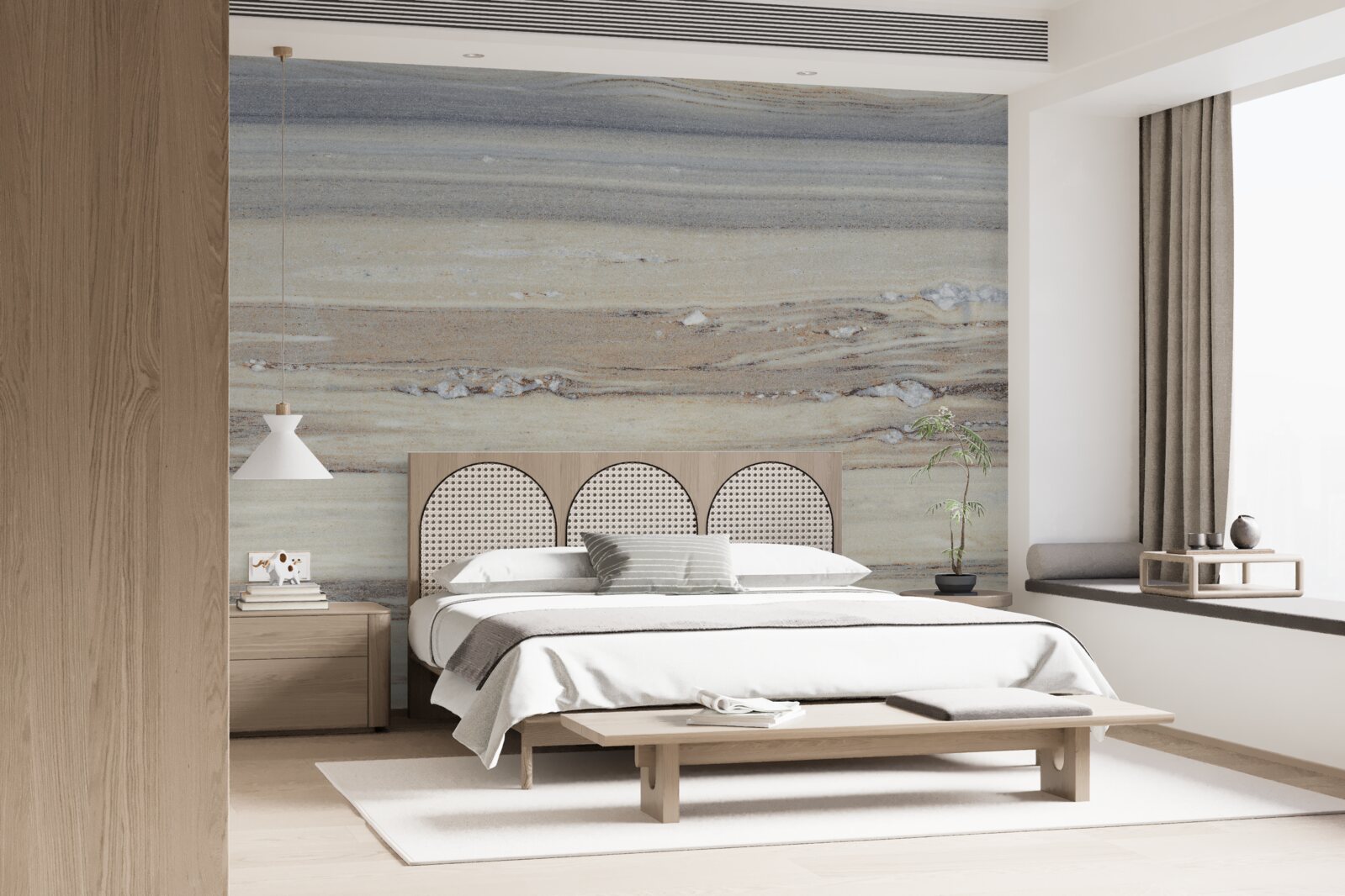 Fototapet nisip de mare gri deschis