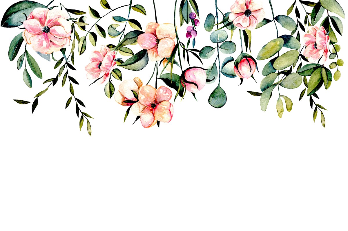 Fototapet flori în creștere în timpul verii