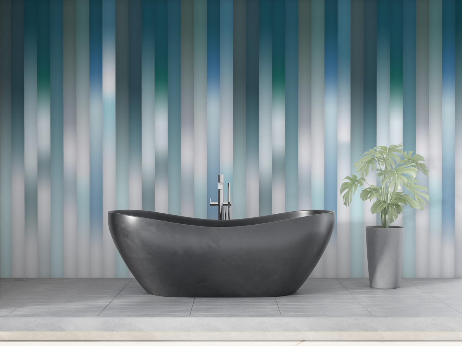 Fototapet liniile verticale creează un gradient descendent