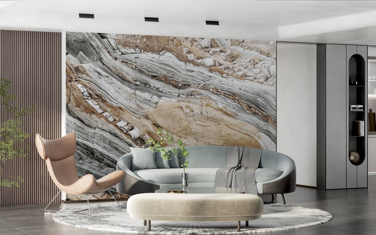 Fototapet coasta mării stâncoase