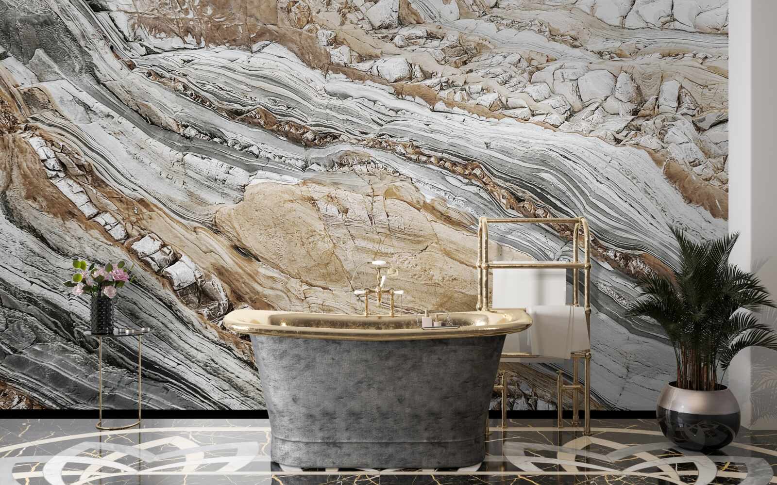 Fototapet coasta mării stâncoase