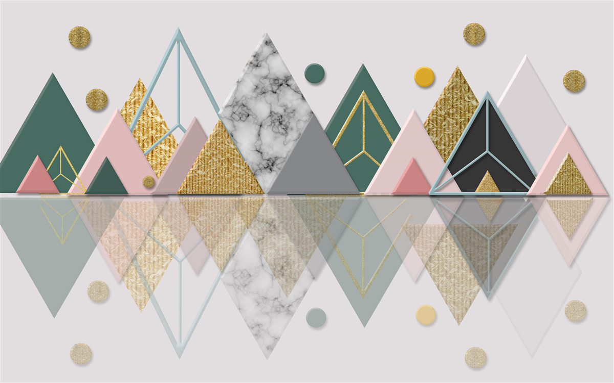 Fototapet reflecție a copacilor de toamnă pe suprafața apei