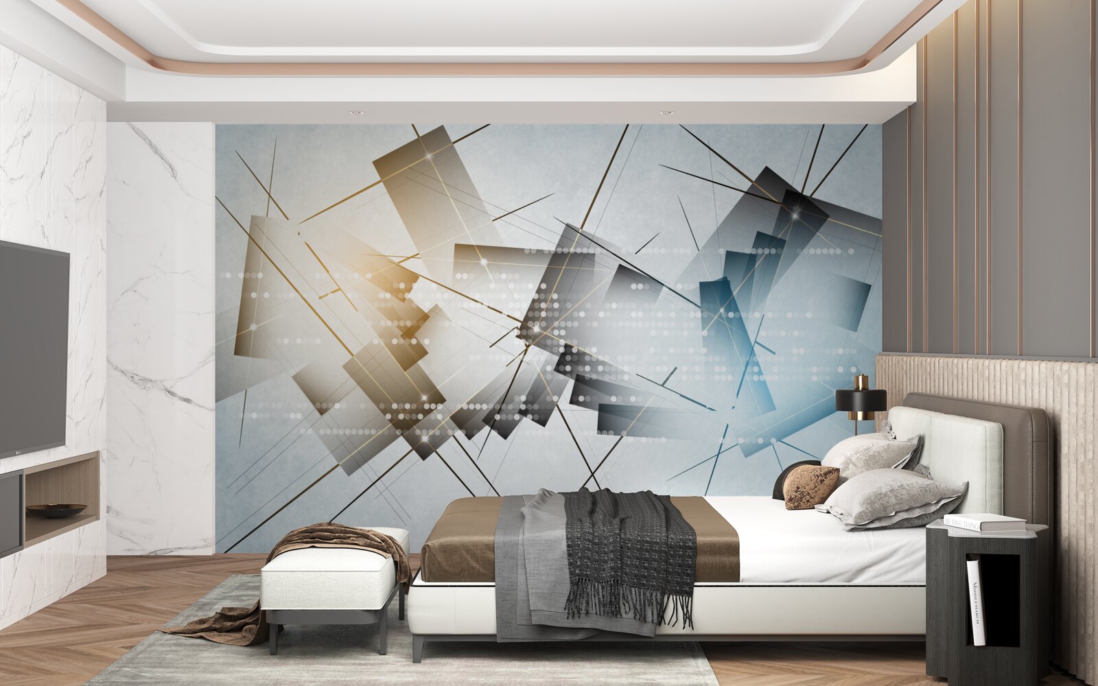 Fototapet strălucire puternică în diferite imagini