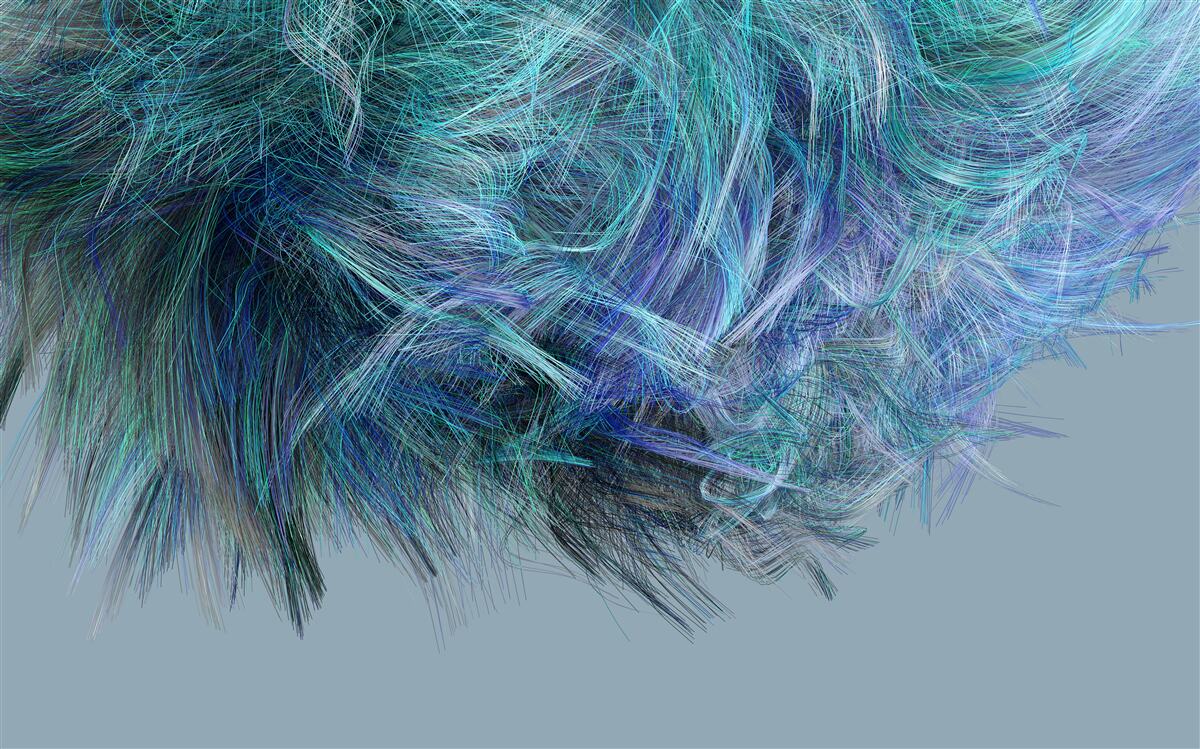 Fototapet buchet neobișnuit de pene multicolore