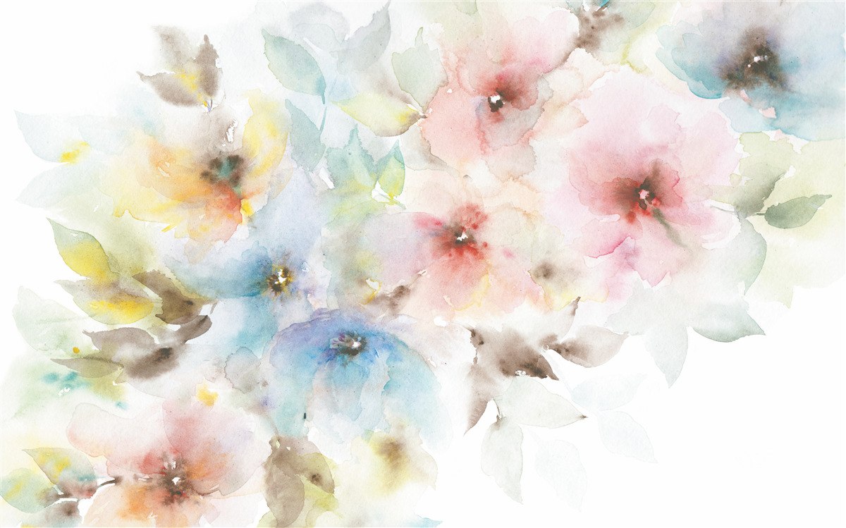 Fototapet muguri strălucitori de vară înfloresc pe o singură ramură