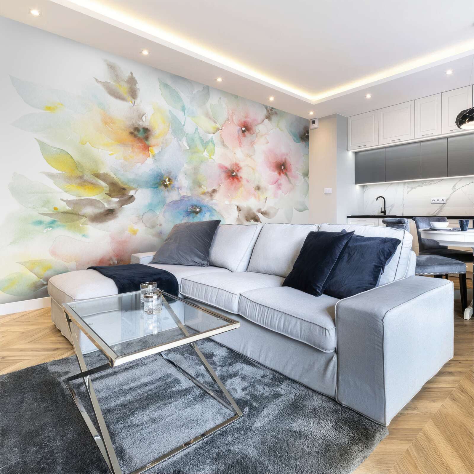 Fototapet muguri strălucitori de vară înfloresc pe o singură ramură