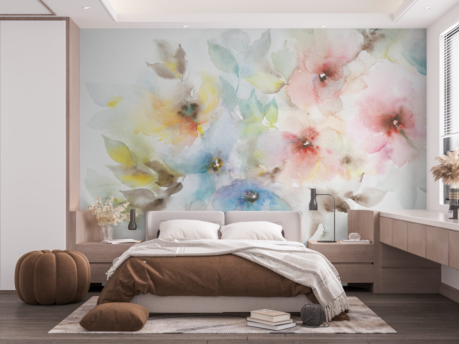 Fototapet muguri strălucitori de vară înfloresc pe o singură ramură