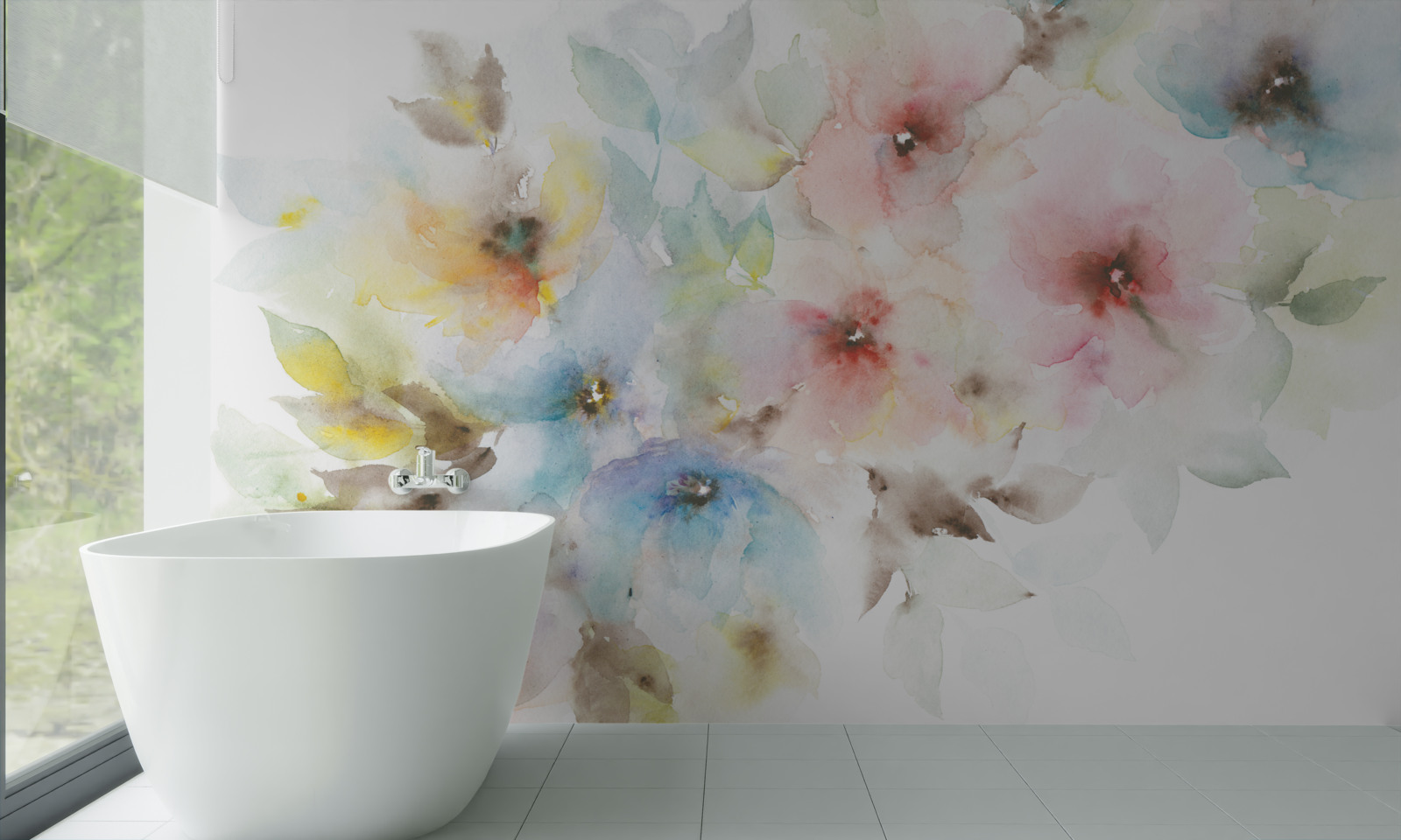 Fototapet muguri strălucitori de vară înfloresc pe o singură ramură