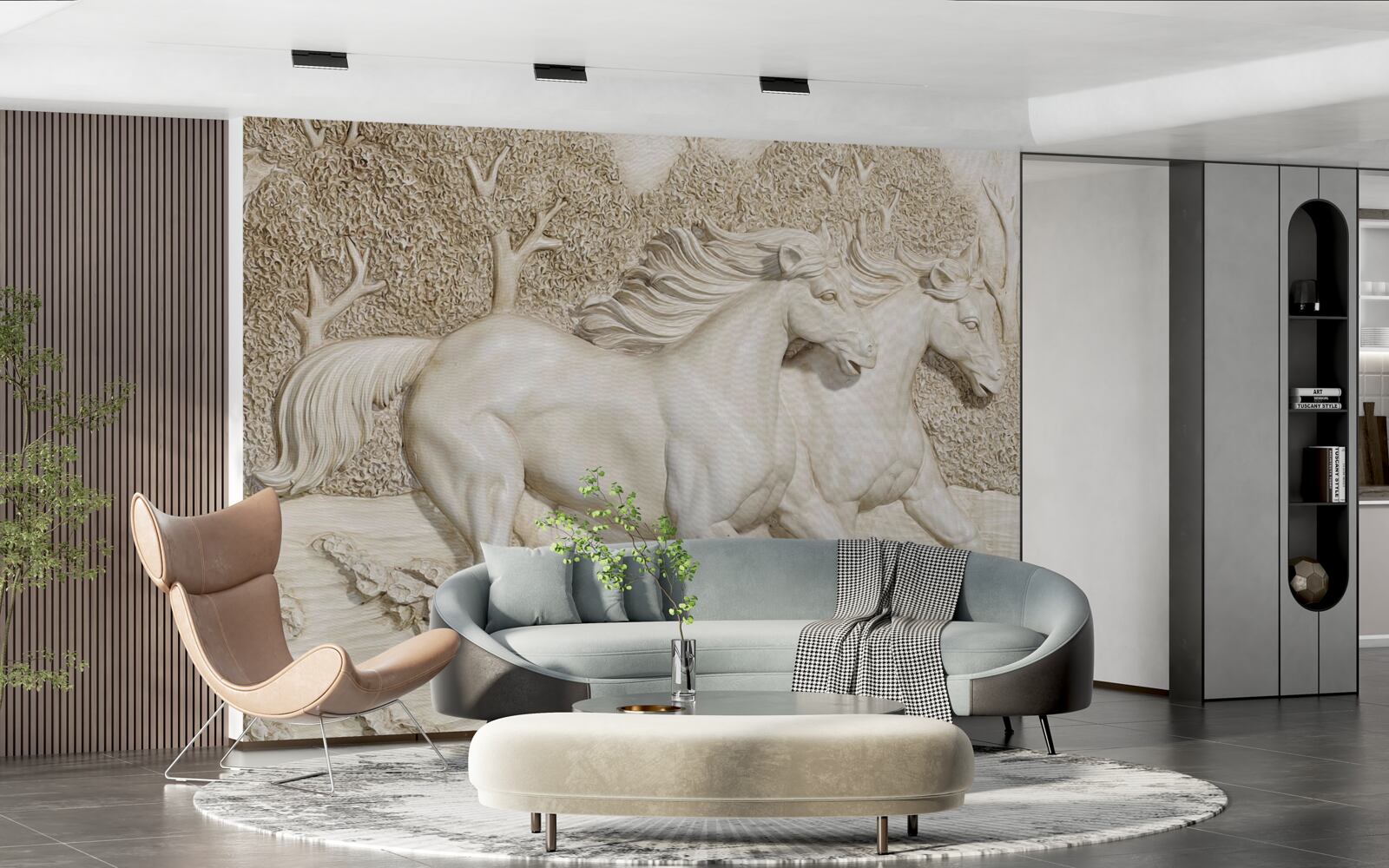 Fototapet cai în galop