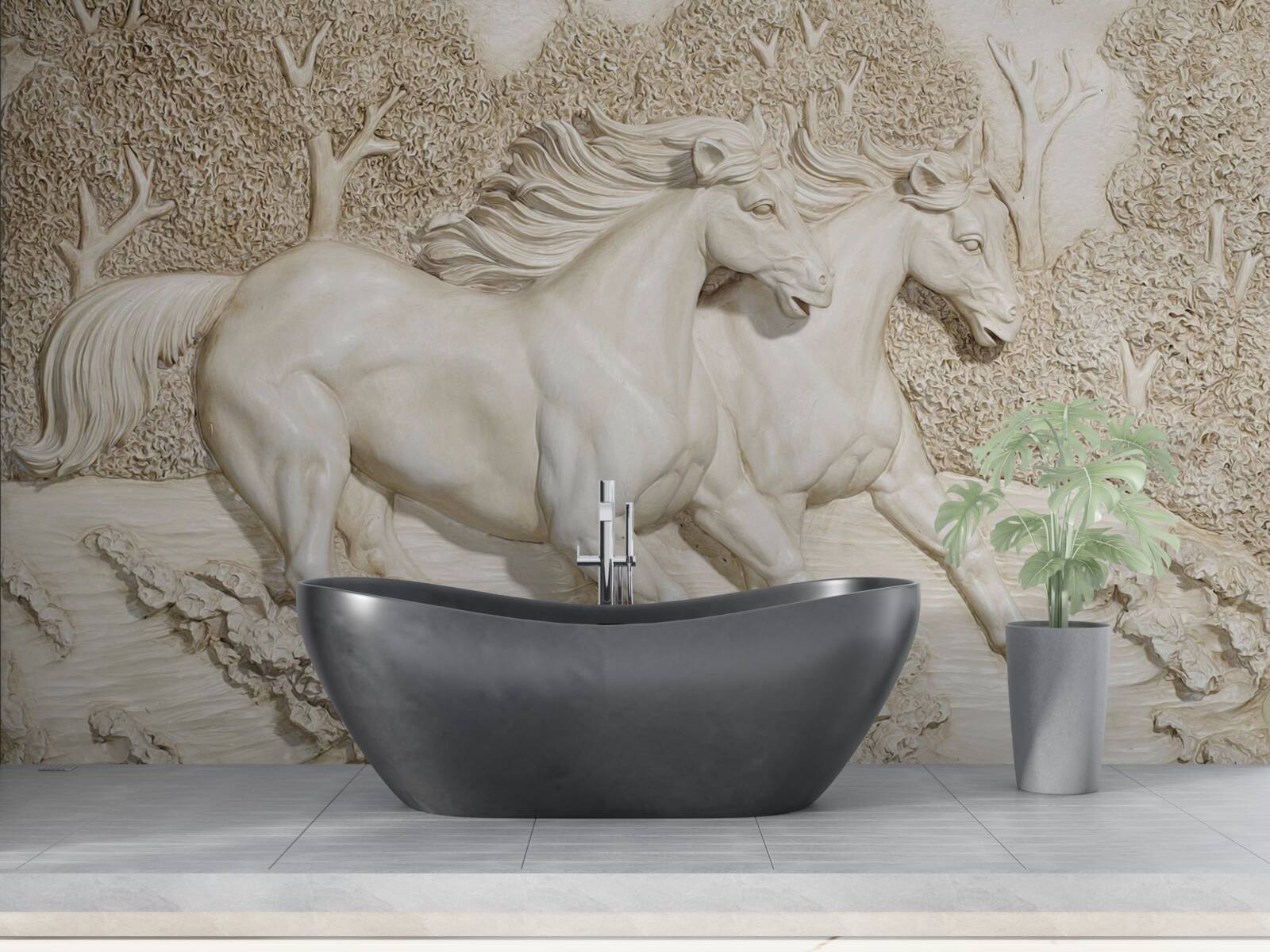 Fototapet cai în galop