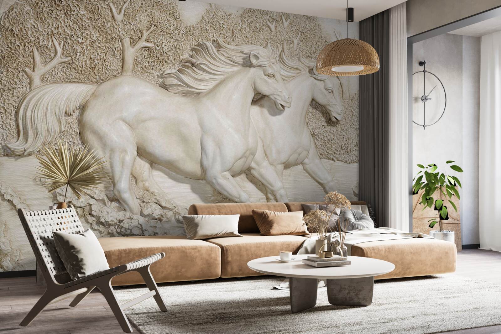 Fototapet cai în galop