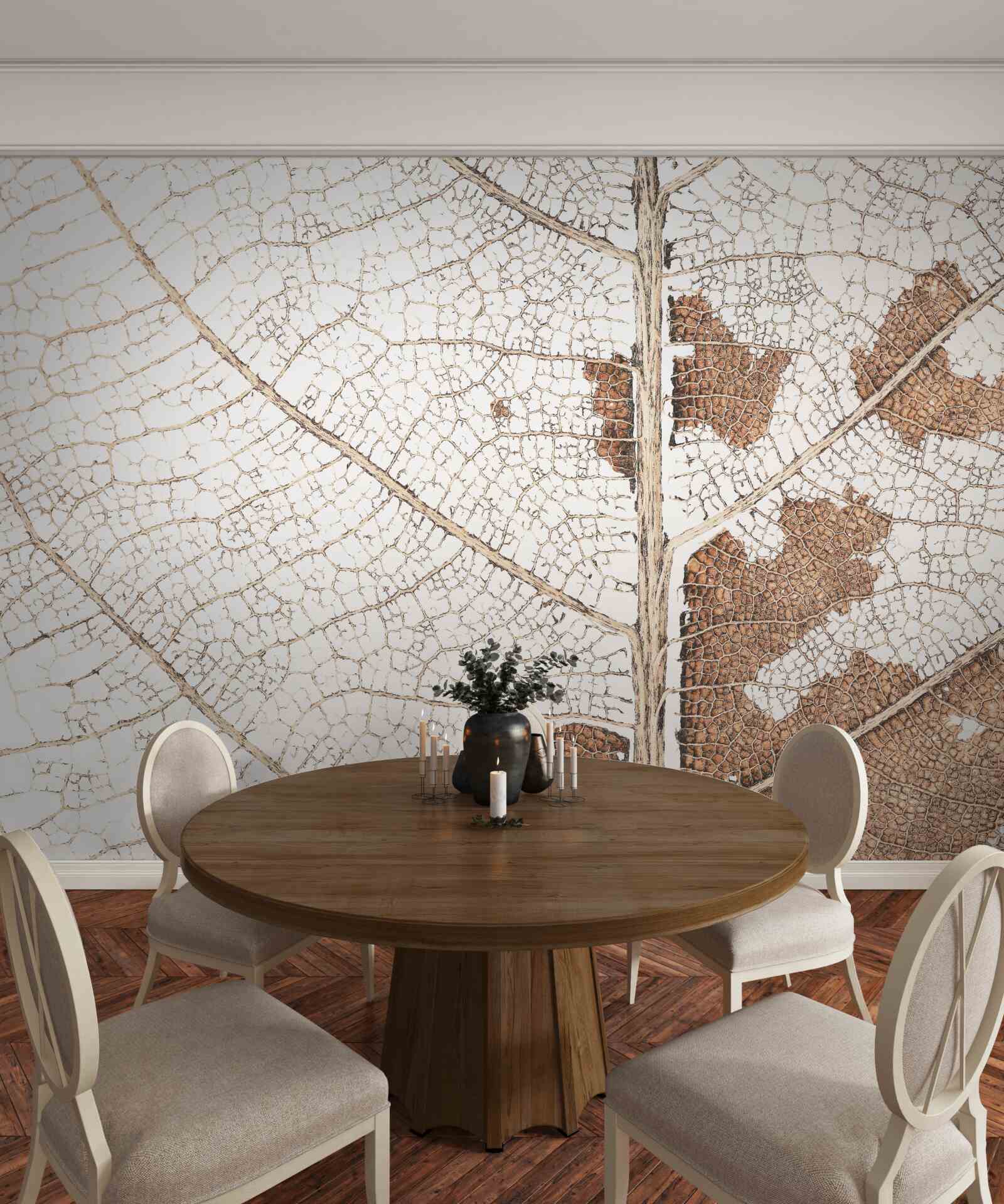 Fototapet frunză de toamnă cu o textură unică