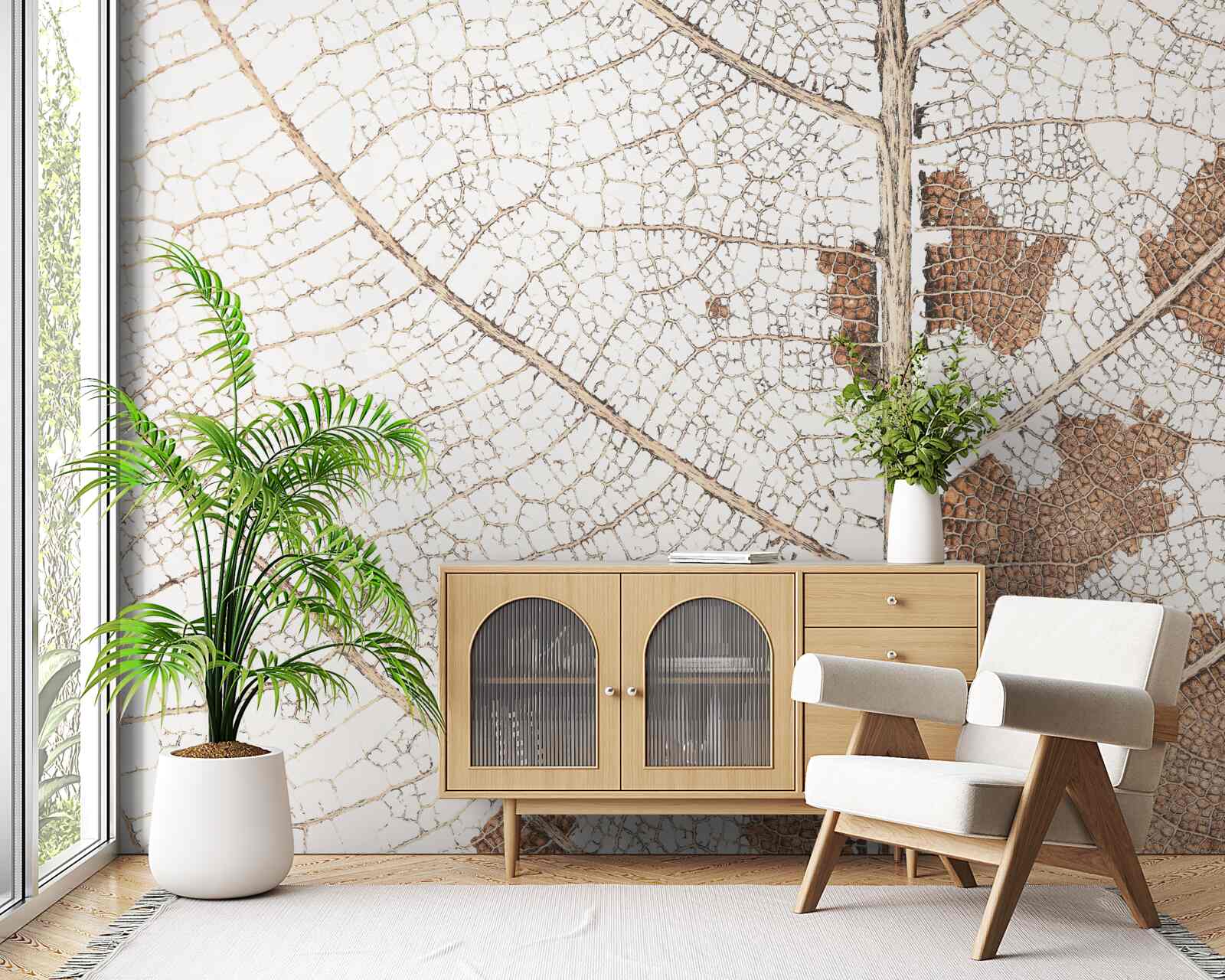 Fototapet frunză de toamnă cu o textură unică