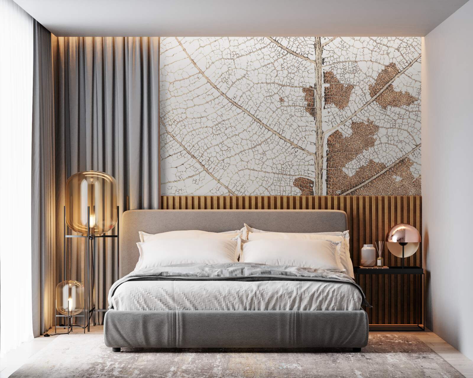 Fototapet frunză de toamnă cu o textură unică