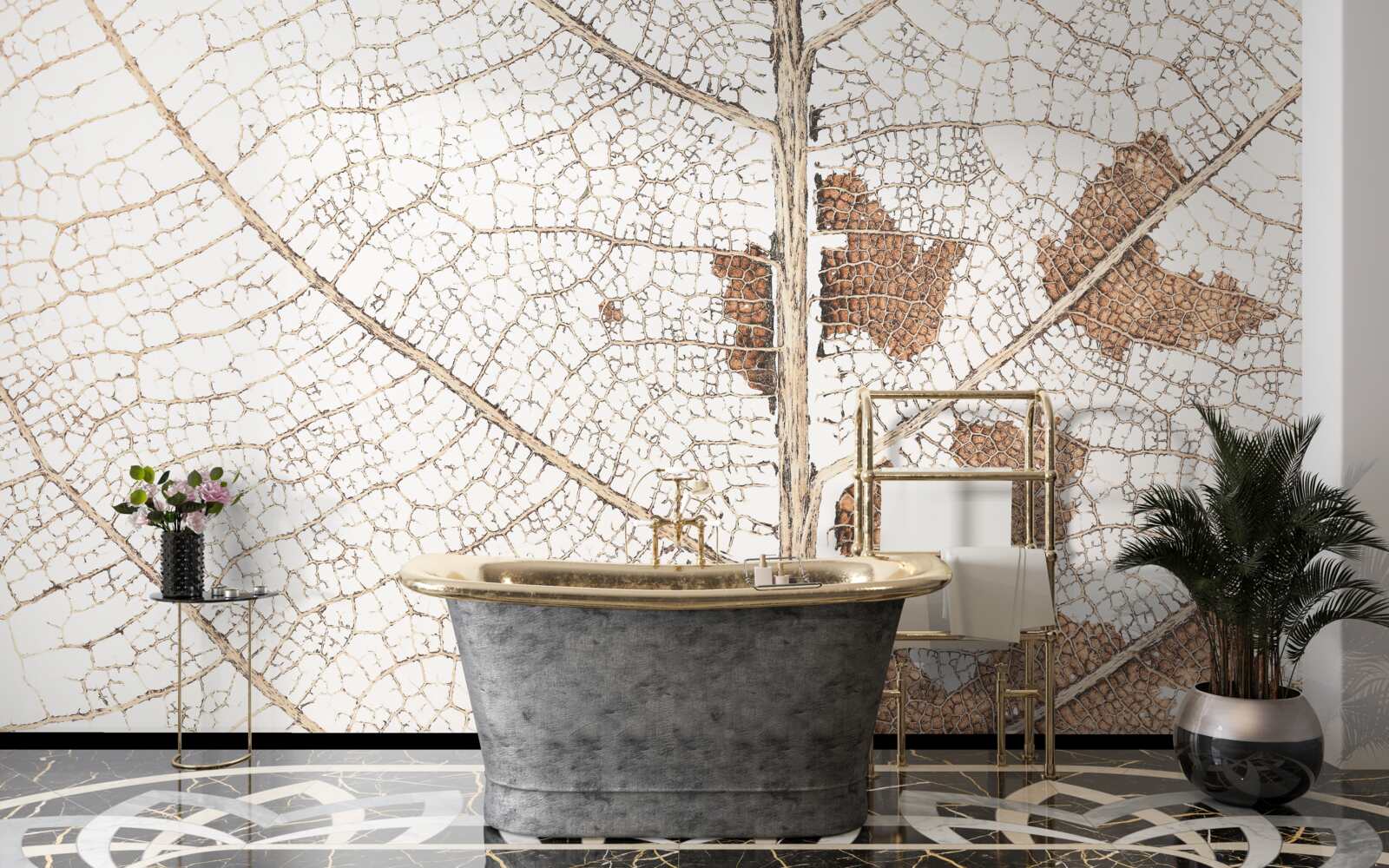 Fototapet frunză de toamnă cu o textură unică