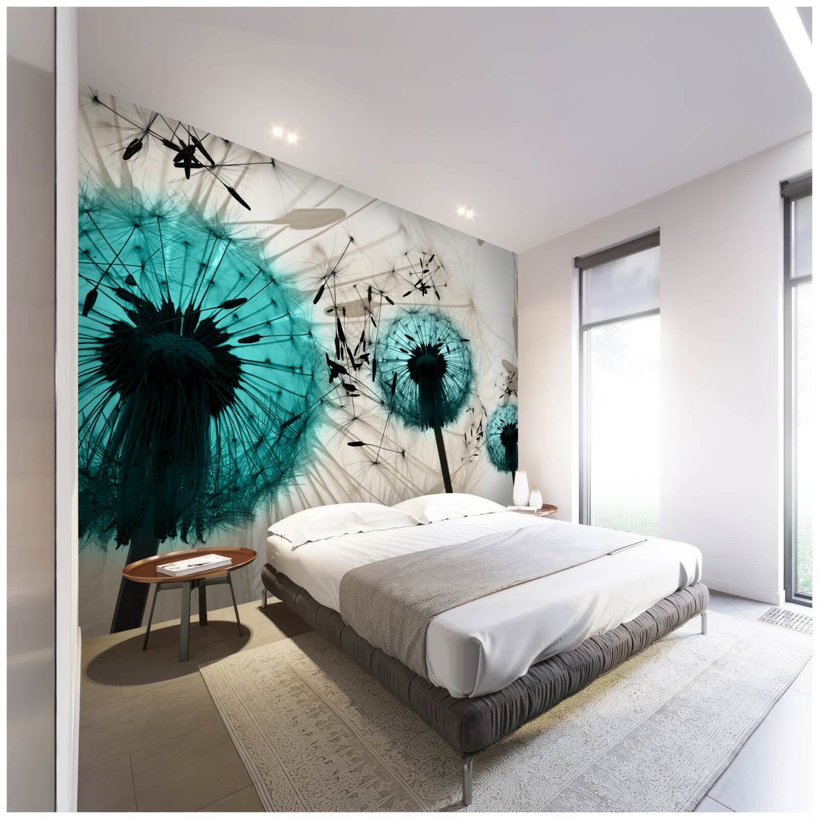 Fototapet prim-planuri de păpădii