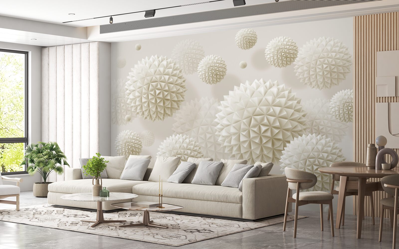 Fototapet bile ascuțite care plutesc în stare de imponderabilitate