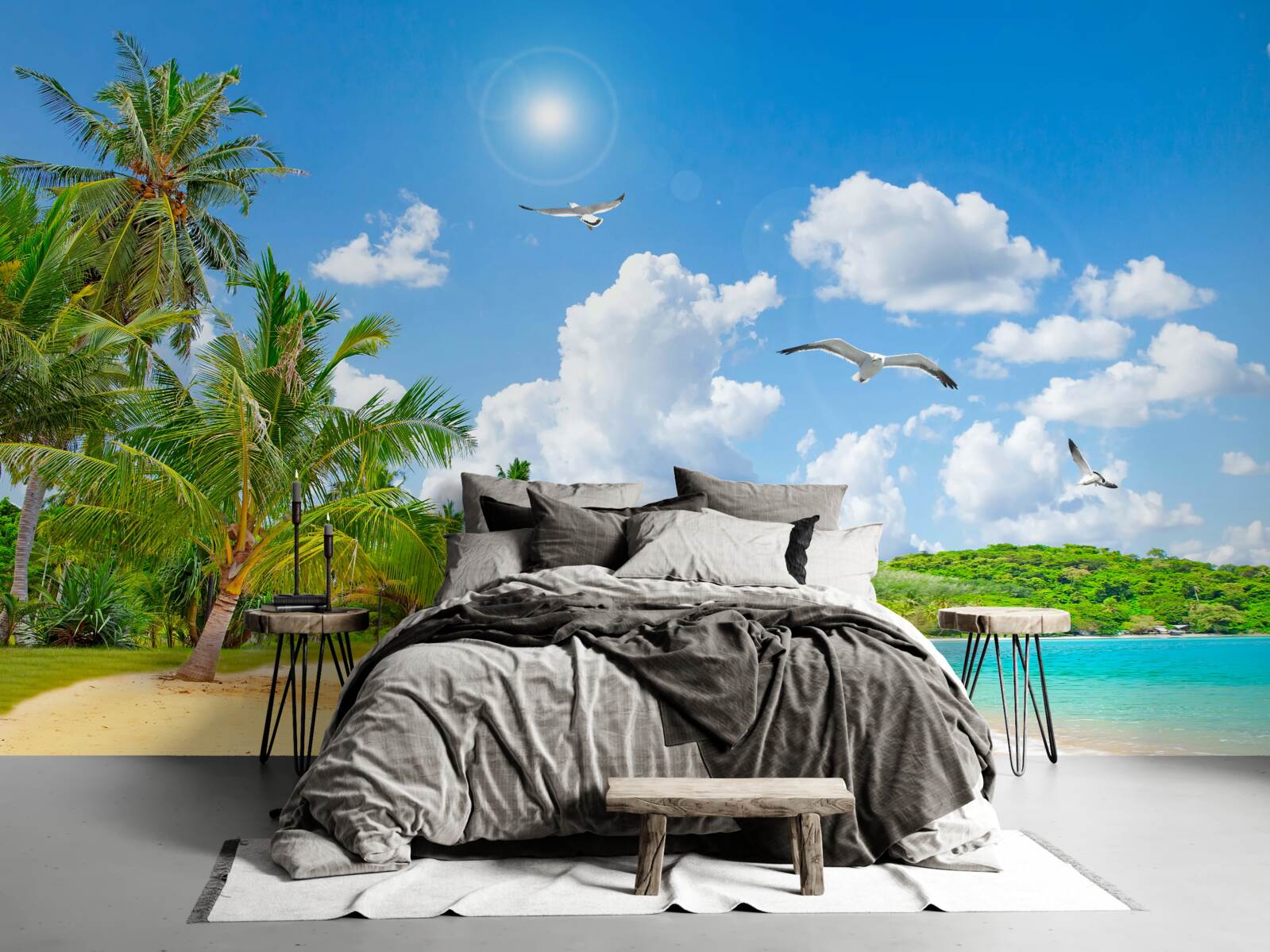 Fototapet marea și plaja sunt frumoase