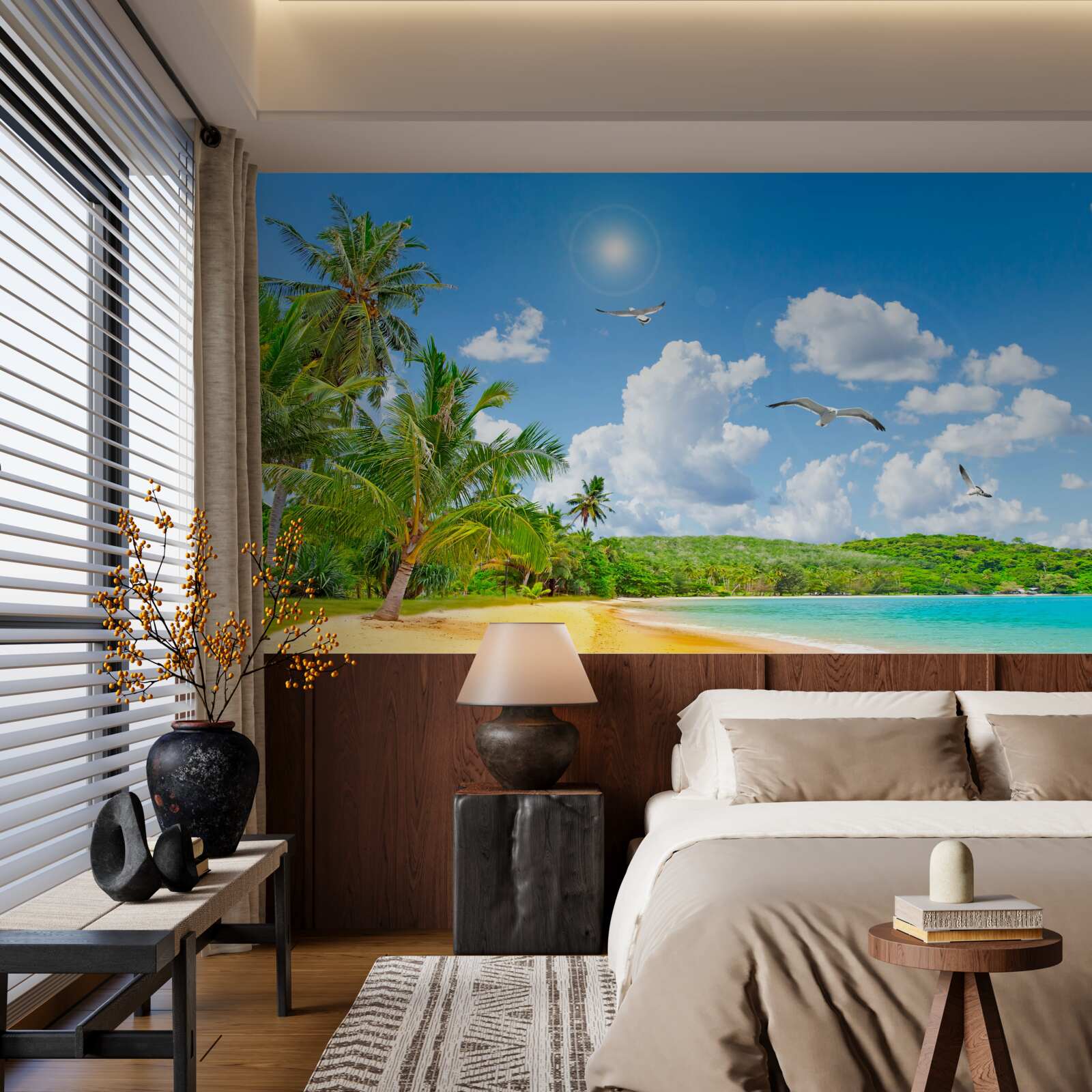 Fototapet marea și plaja sunt frumoase