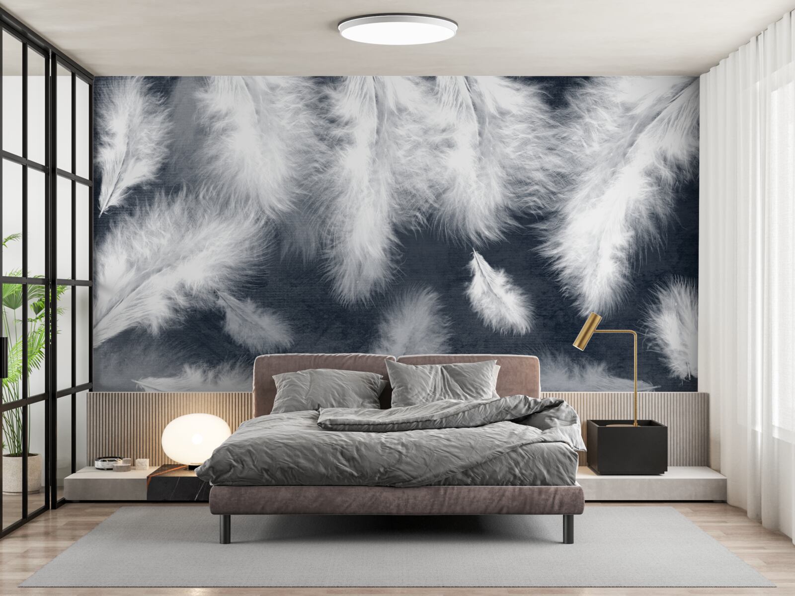 Fototapet pene dense plutitoare