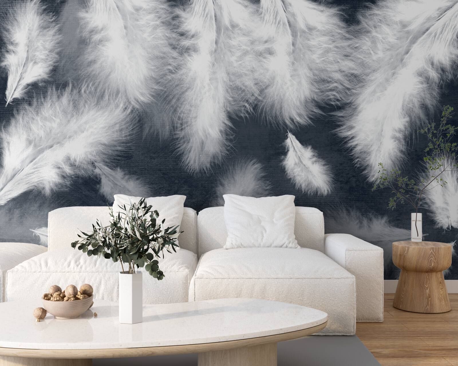 Fototapet pene dense plutitoare