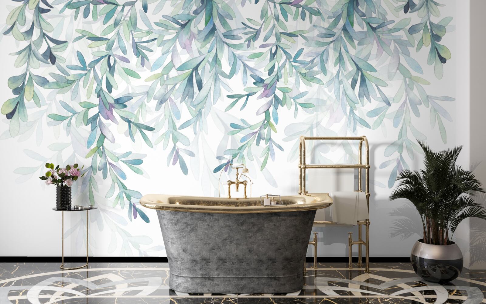 Fototapet frunzele de pe ramuri devin verzi