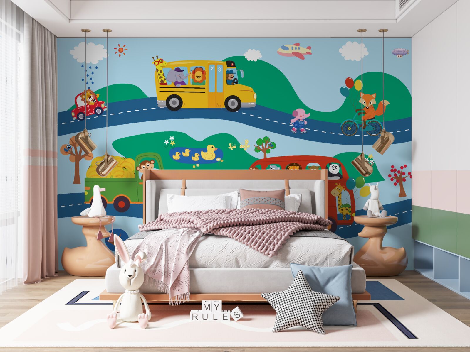 Fototapet animalele sunt transportate de