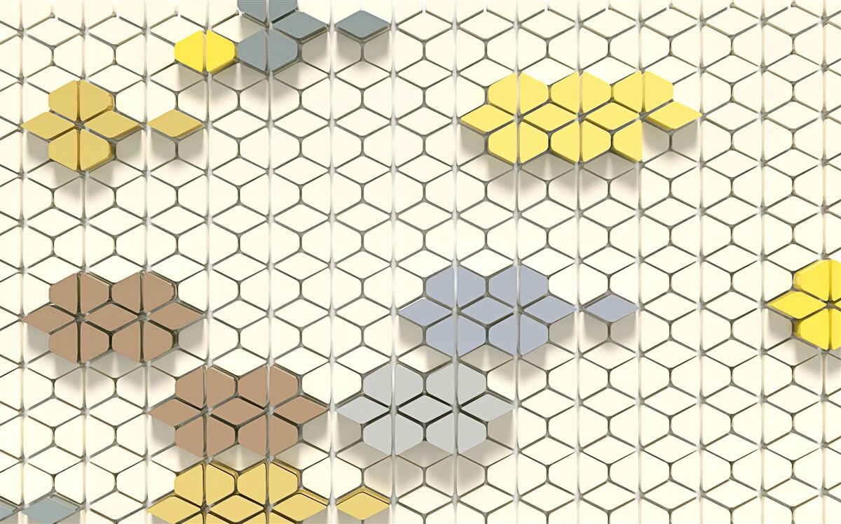 Fototapet carouri luminoase cu elemente multicolore