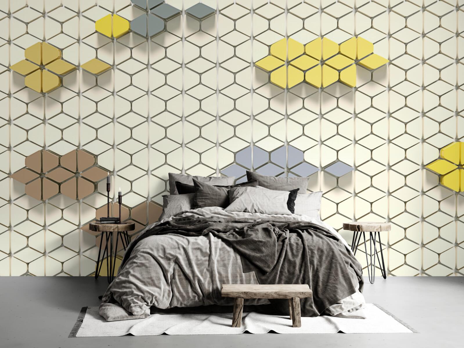 Fototapet carouri luminoase cu elemente multicolore