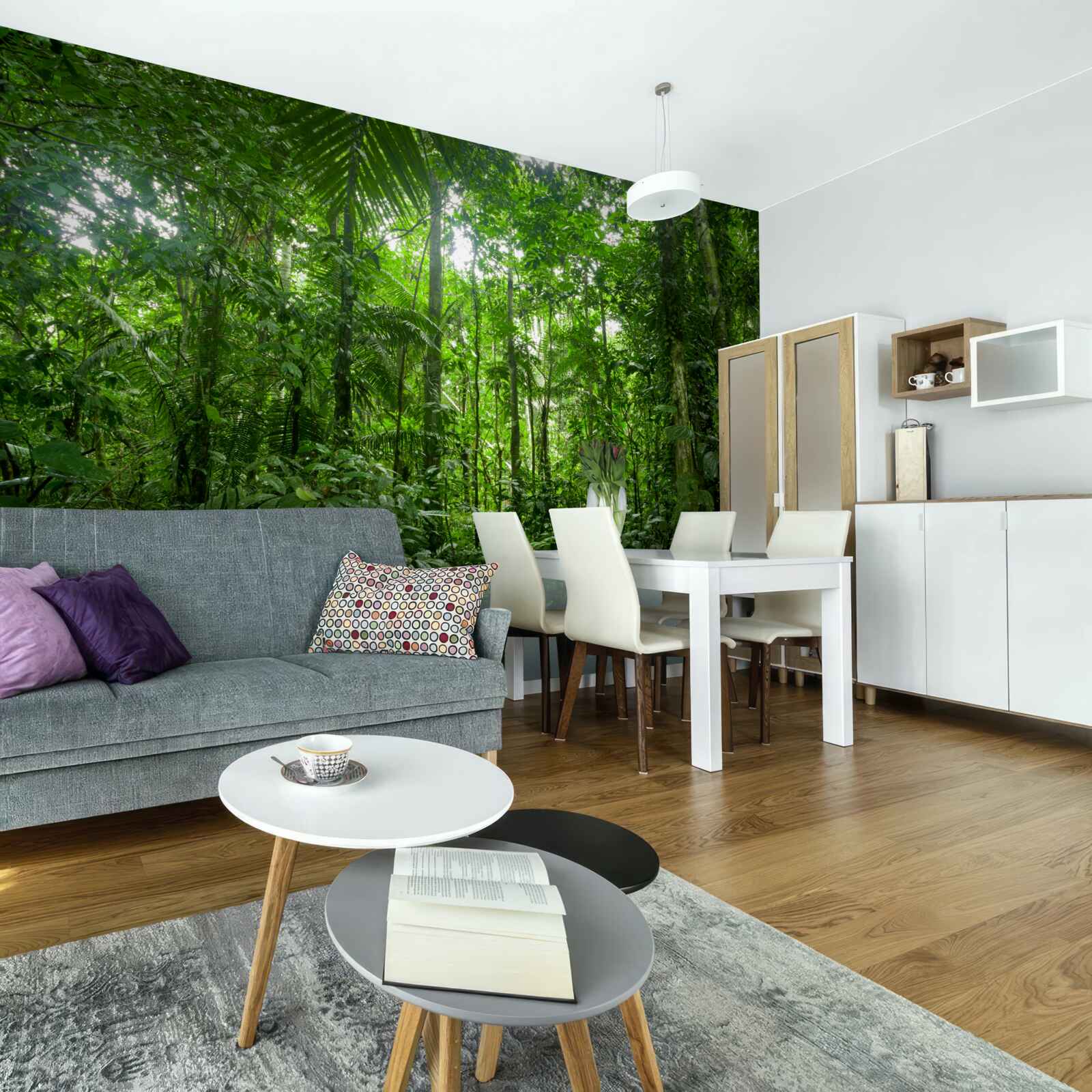 Fototapet peisaj de pădure tropicală, amazon