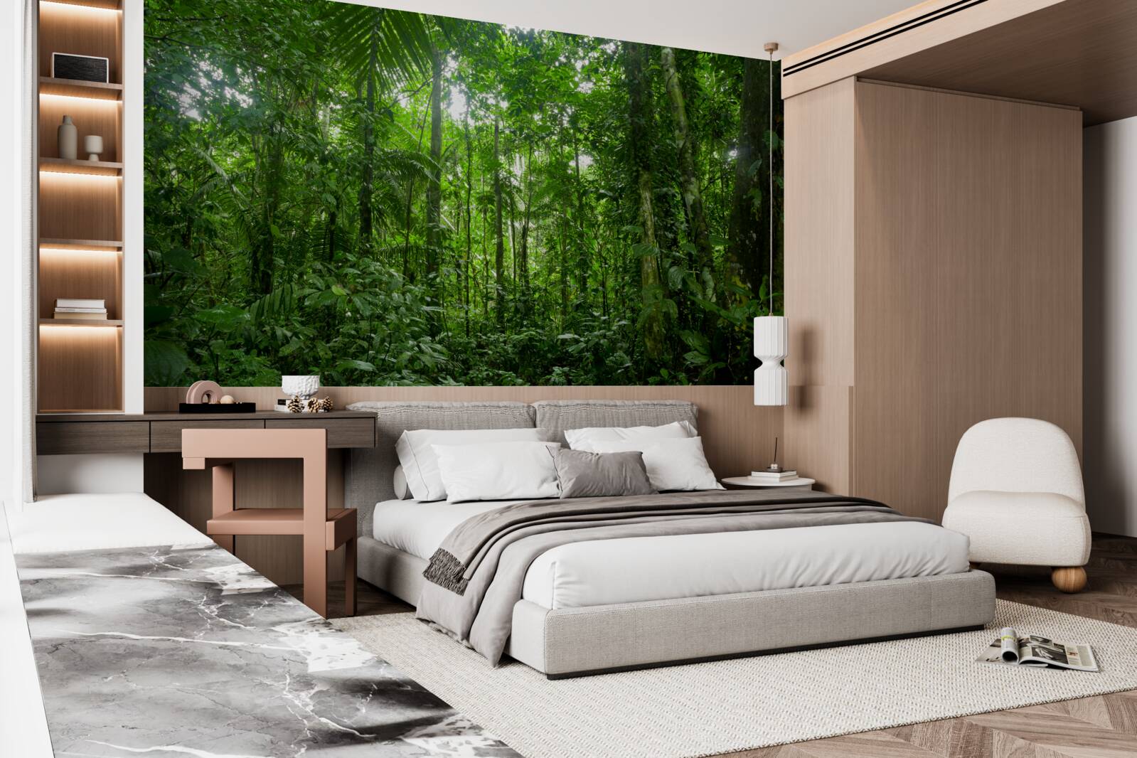 Fototapet peisaj de pădure tropicală, amazon