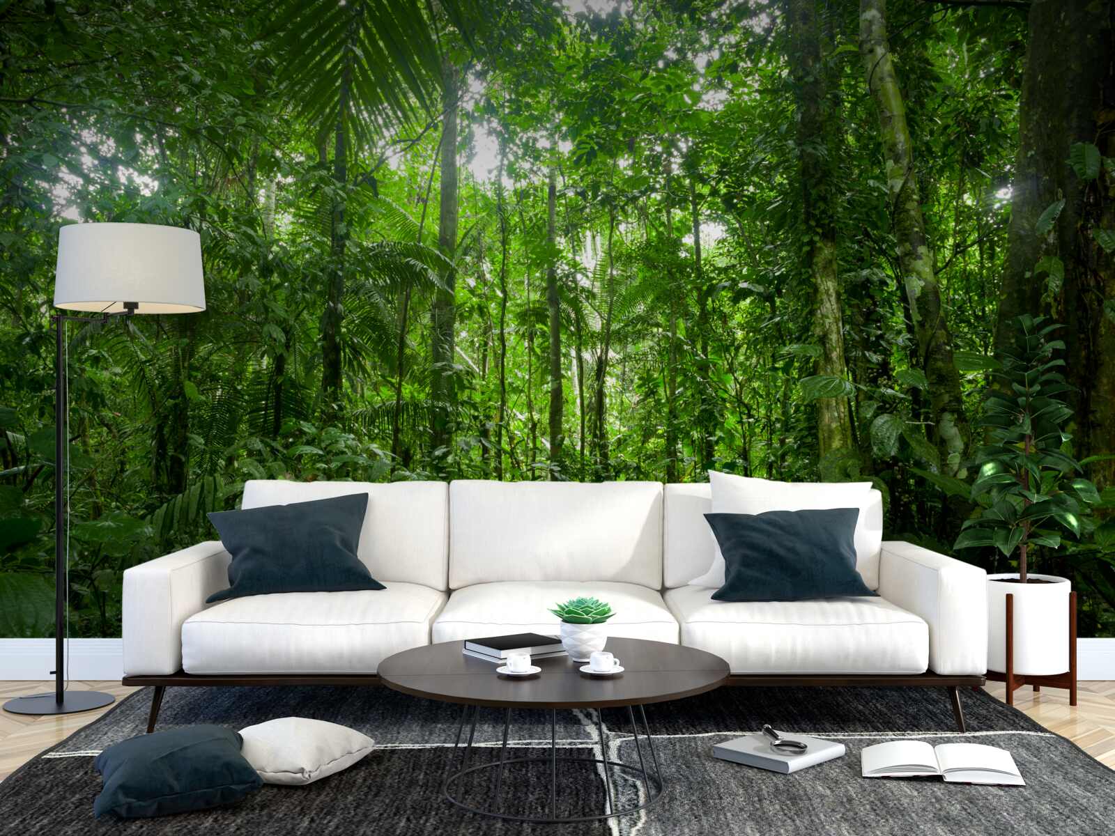 Fototapet peisaj de pădure tropicală, amazon