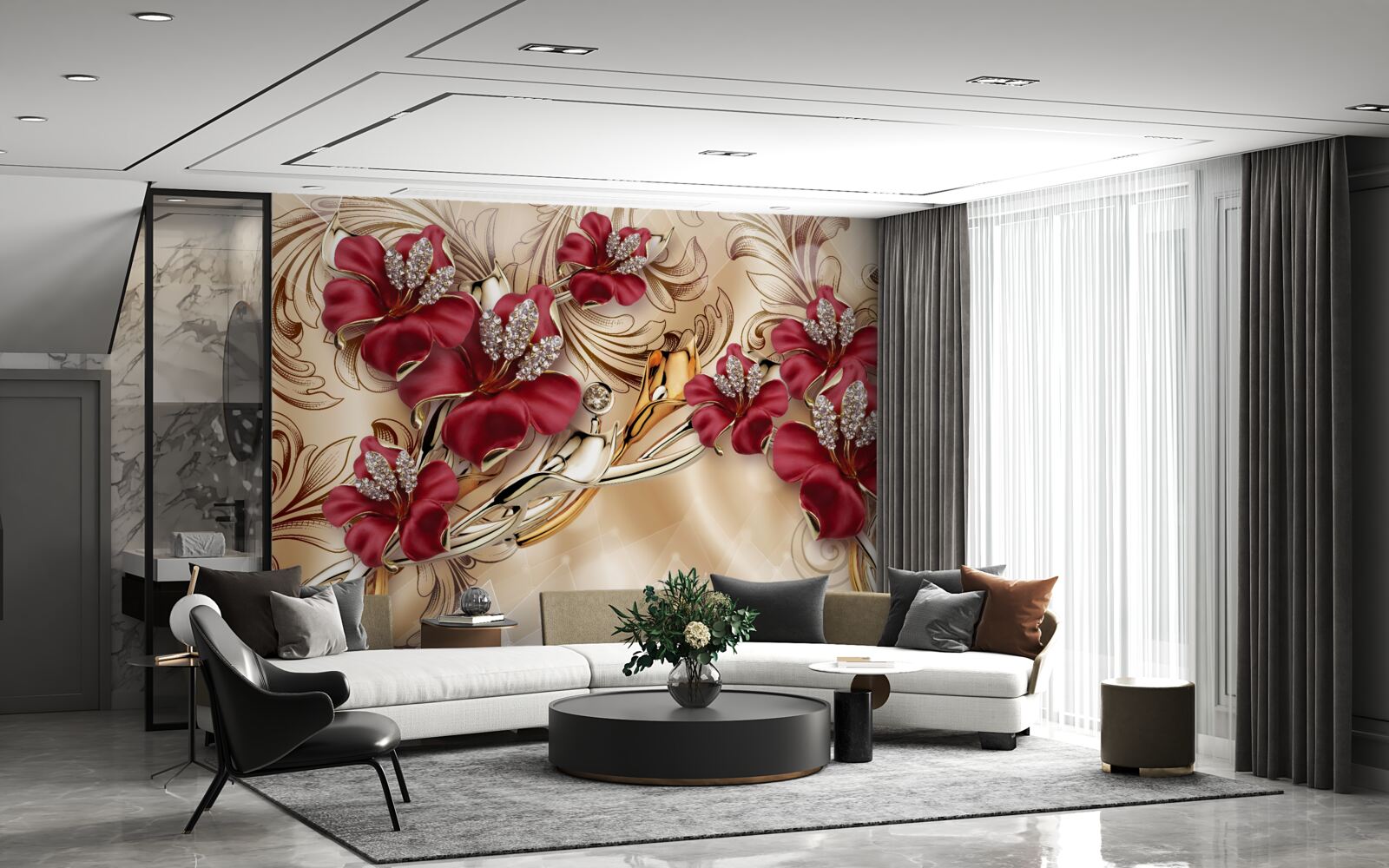 Fototapet crini maronii king-size