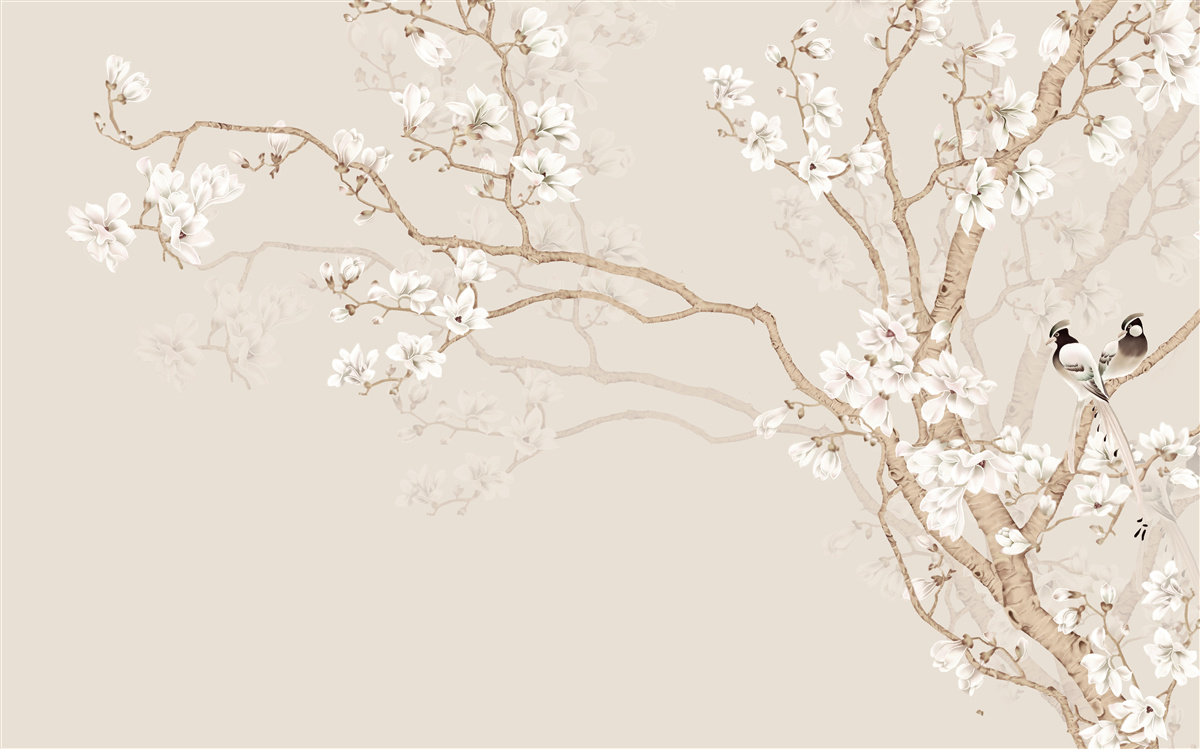 Fototapet tapet cu o imagine a unui cireș