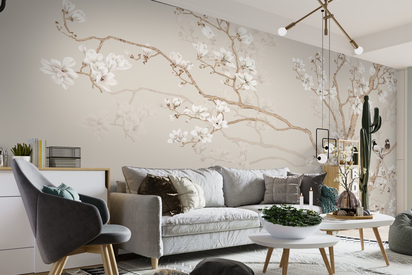 Fototapet tapet cu o imagine a unui cireș