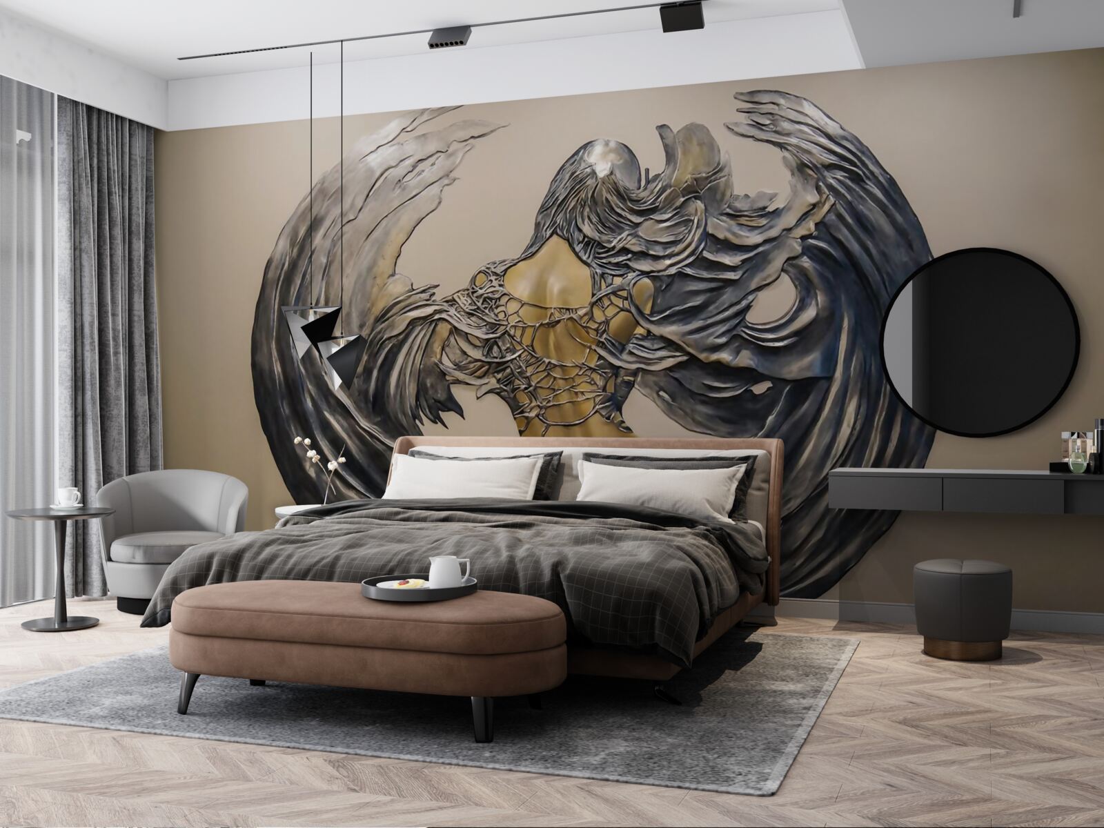 Fototapet serafim pe perete