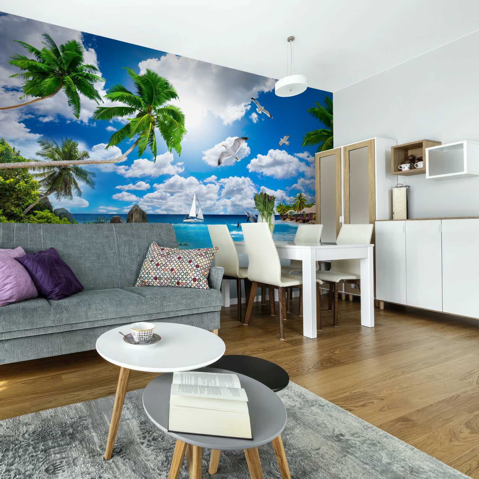 Fototapet o bucată de rai pe perete