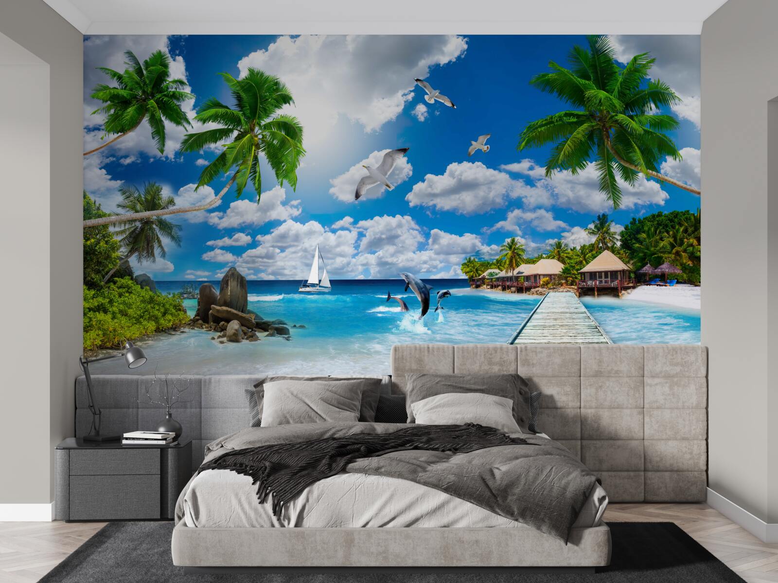 Fototapet o bucată de rai pe perete