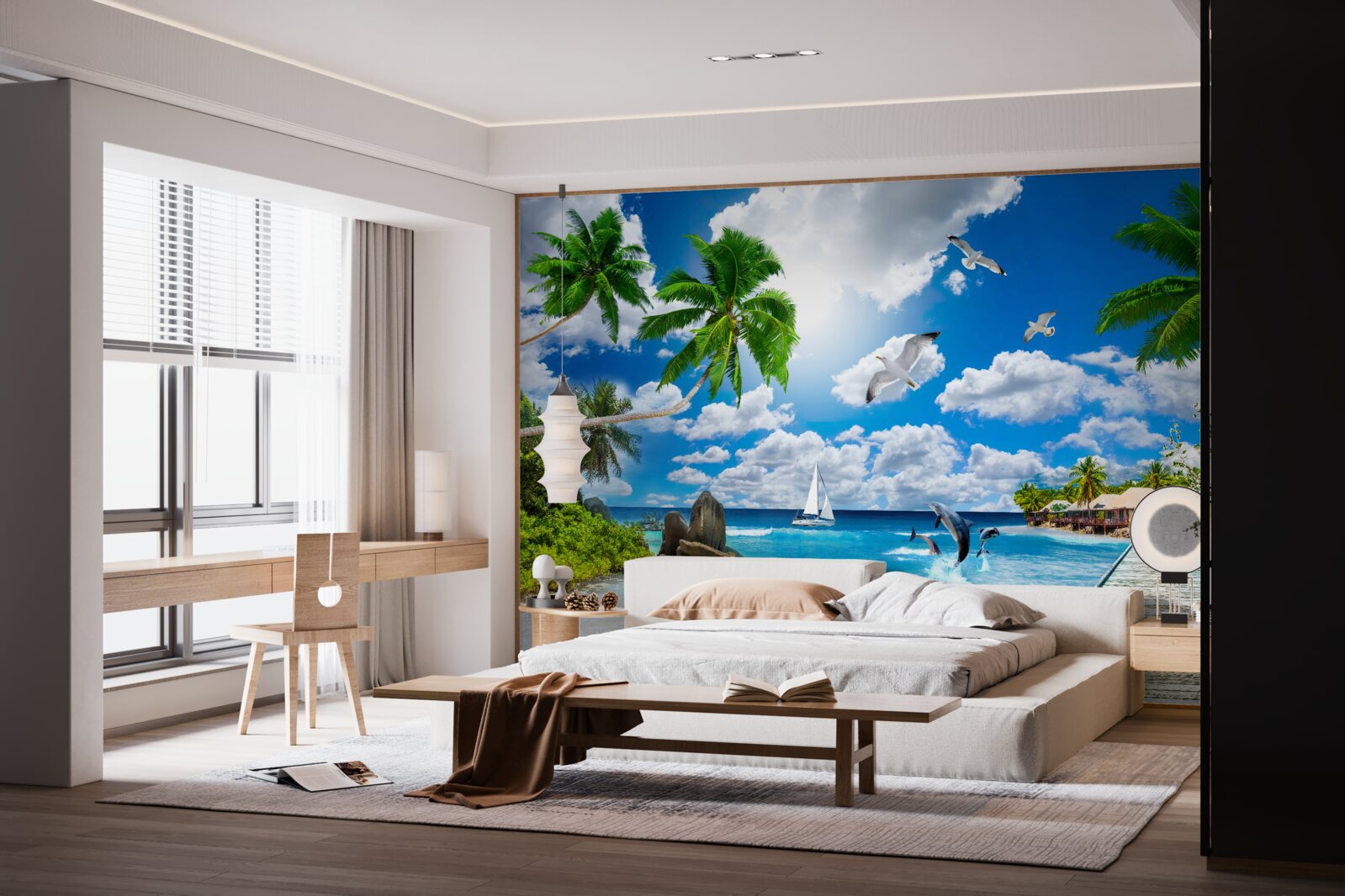 Fototapet o bucată de rai pe perete