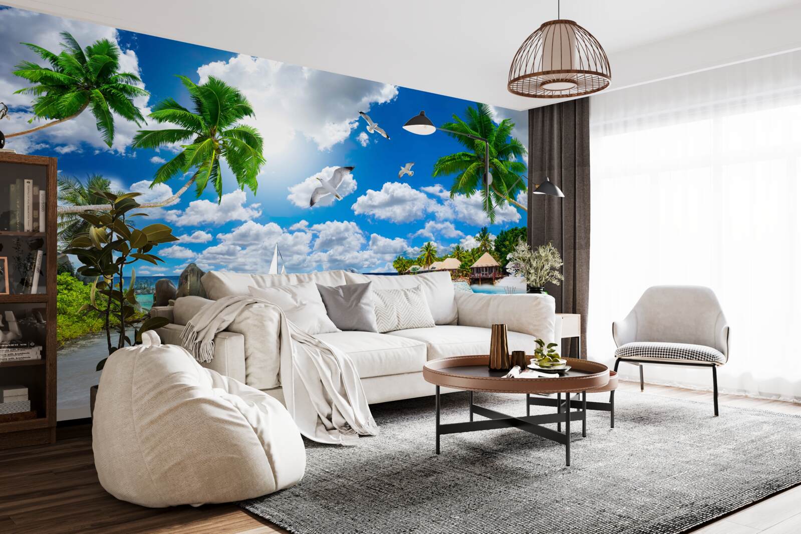 Fototapet o bucată de rai pe perete