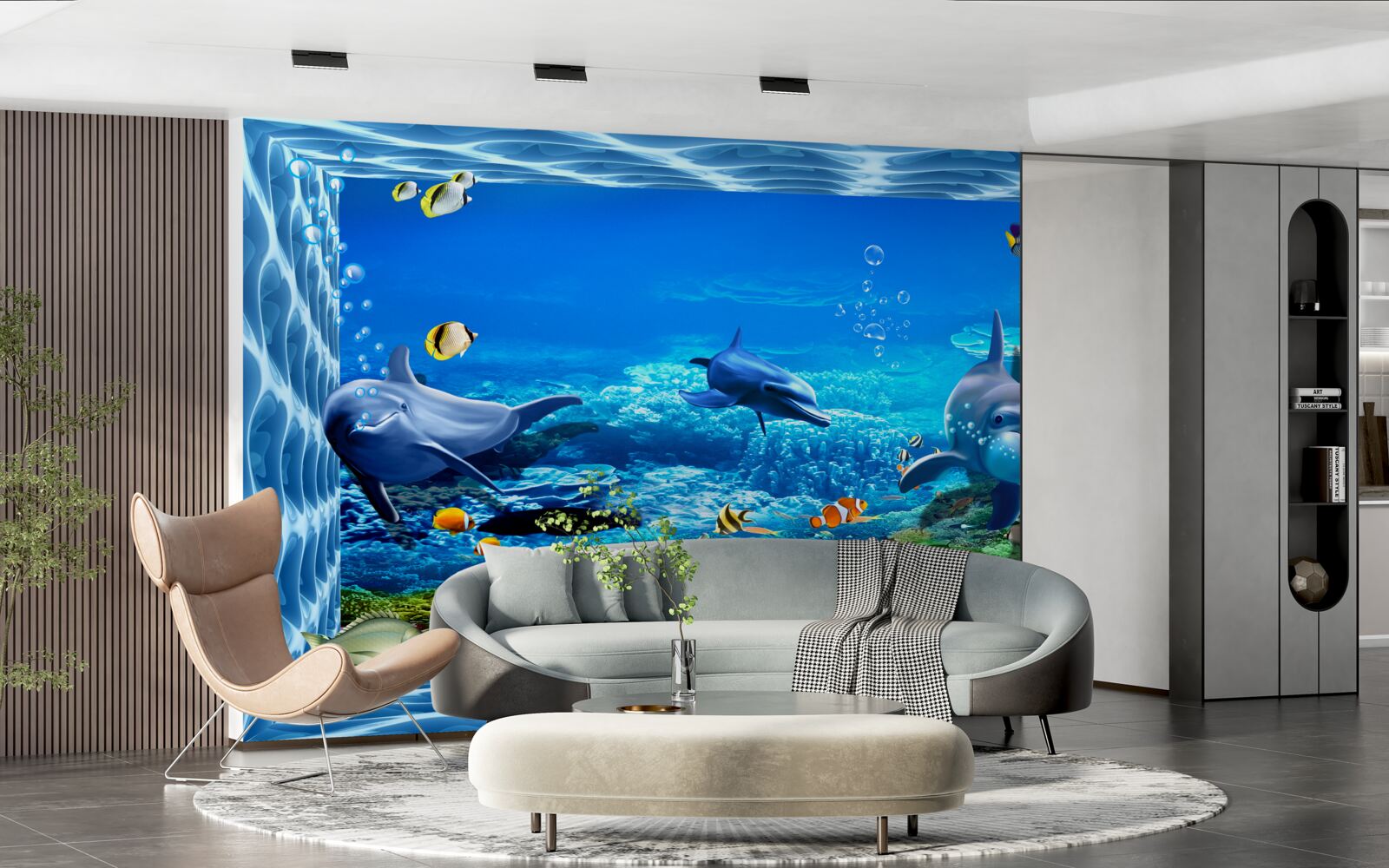 Fototapet delfini într-o grădină zoologică acvatică