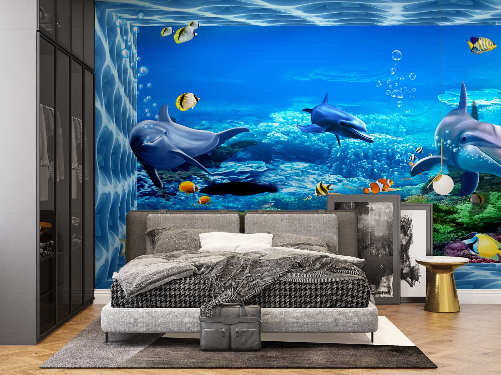 Fototapet delfini într-o grădină zoologică acvatică