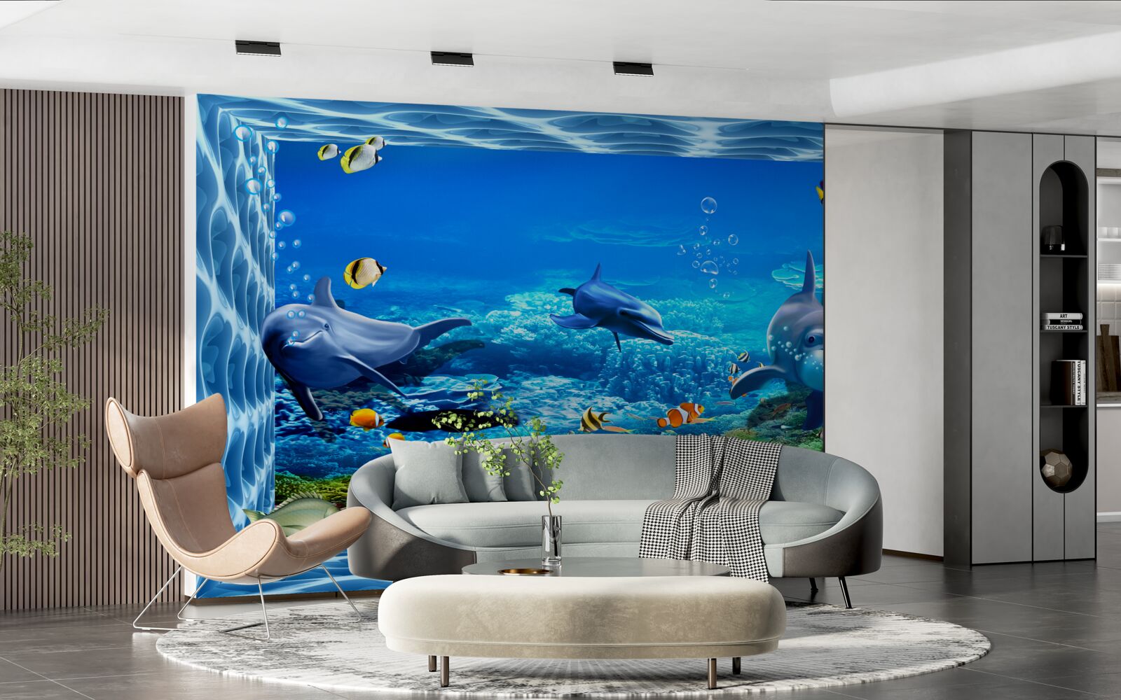 Fototapet delfini într-o grădină zoologică acvatică