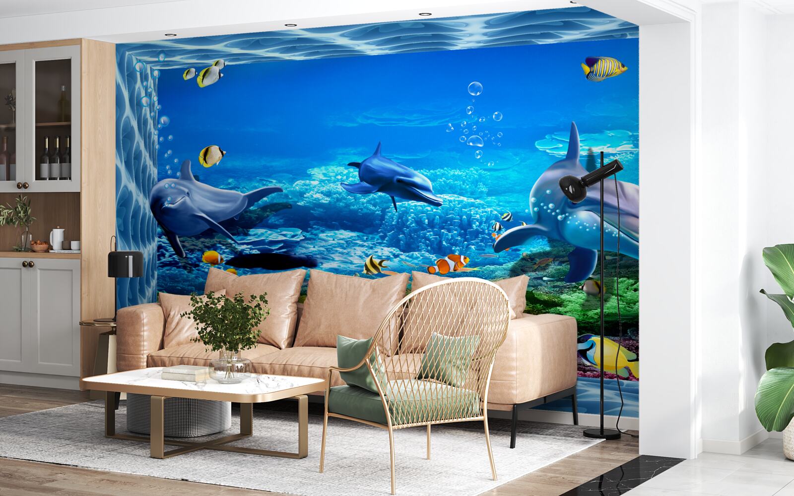 Fototapet delfini într-o grădină zoologică acvatică