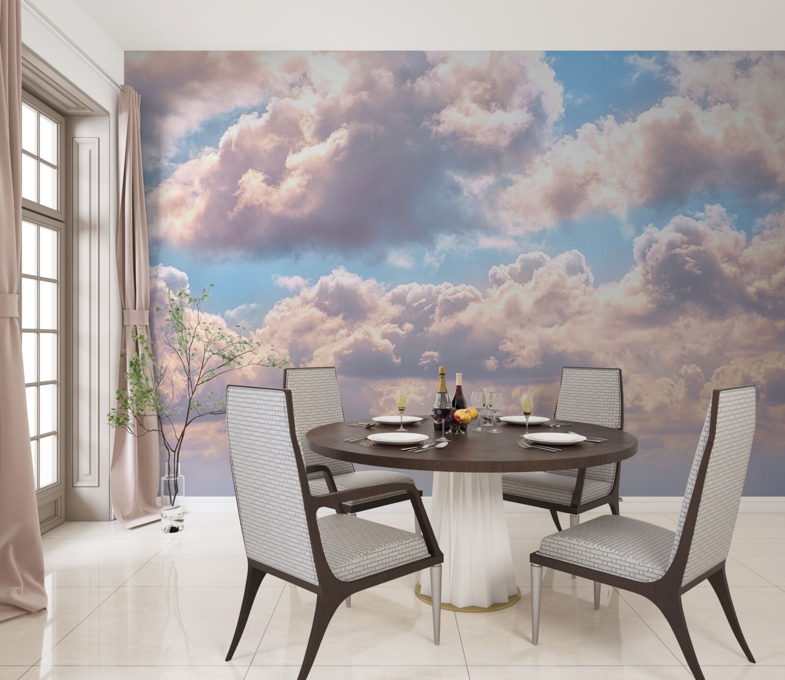 Fototapet zi, cer și nori