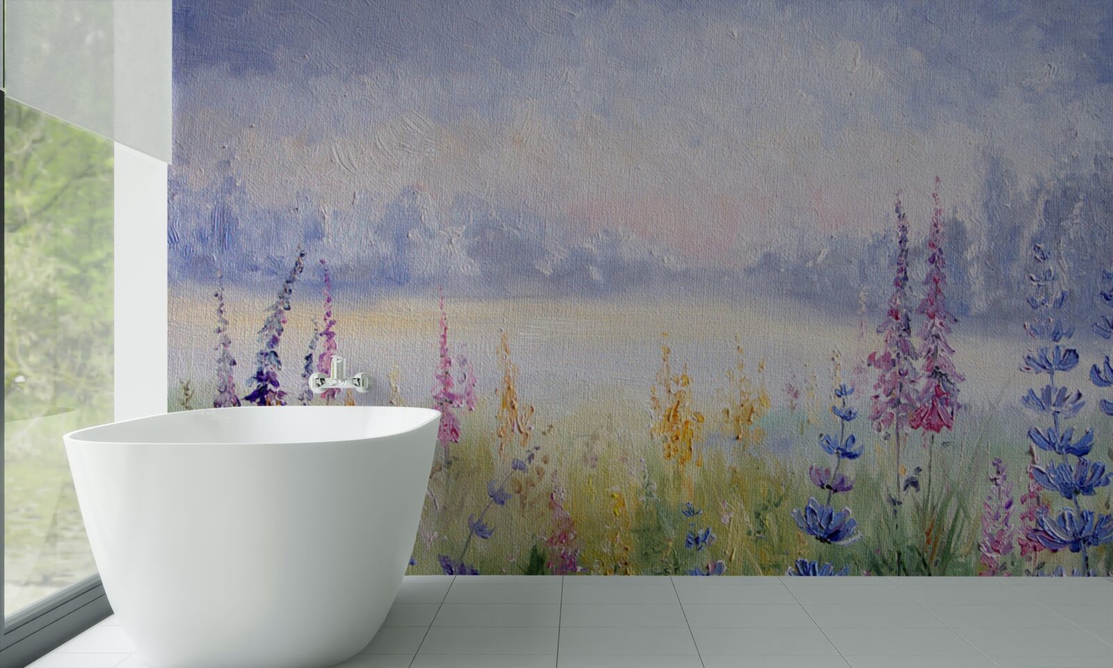 Fototapet câmp de lavandă