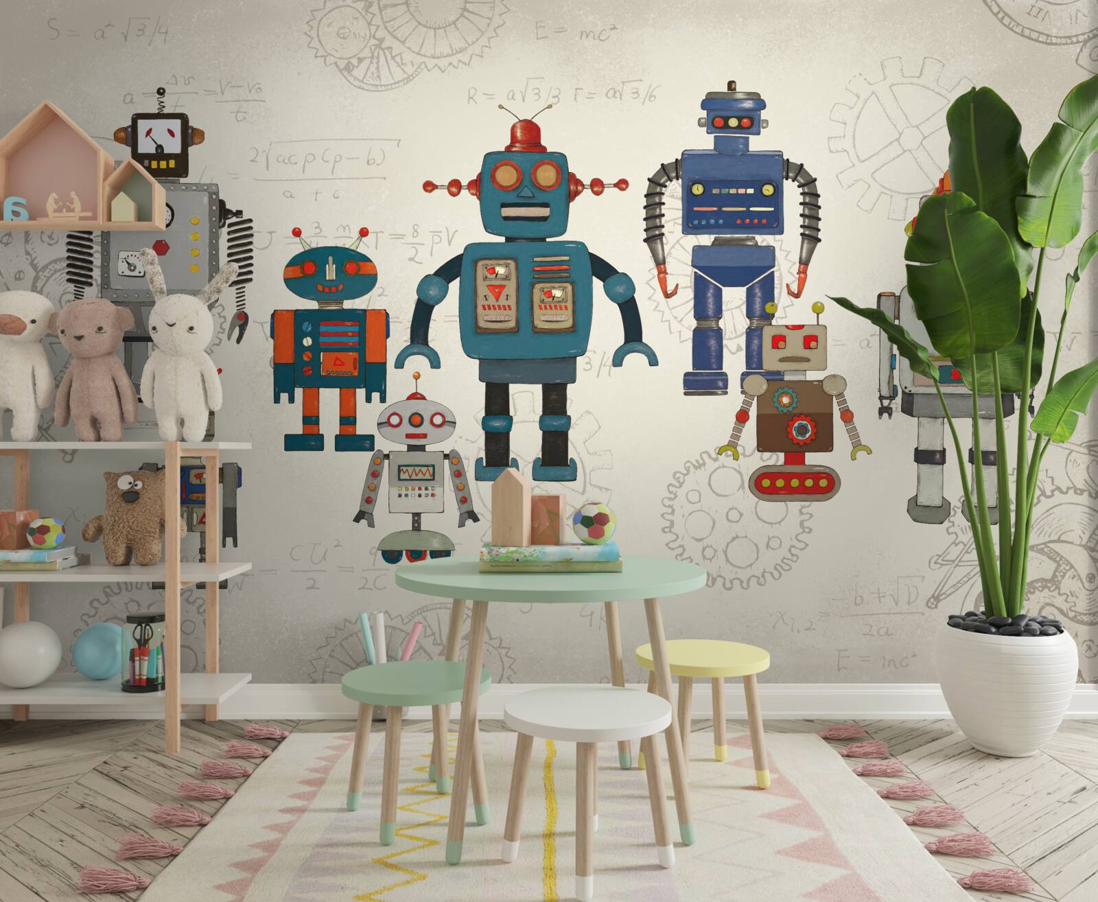 Fototapet mașini în camera copiilor