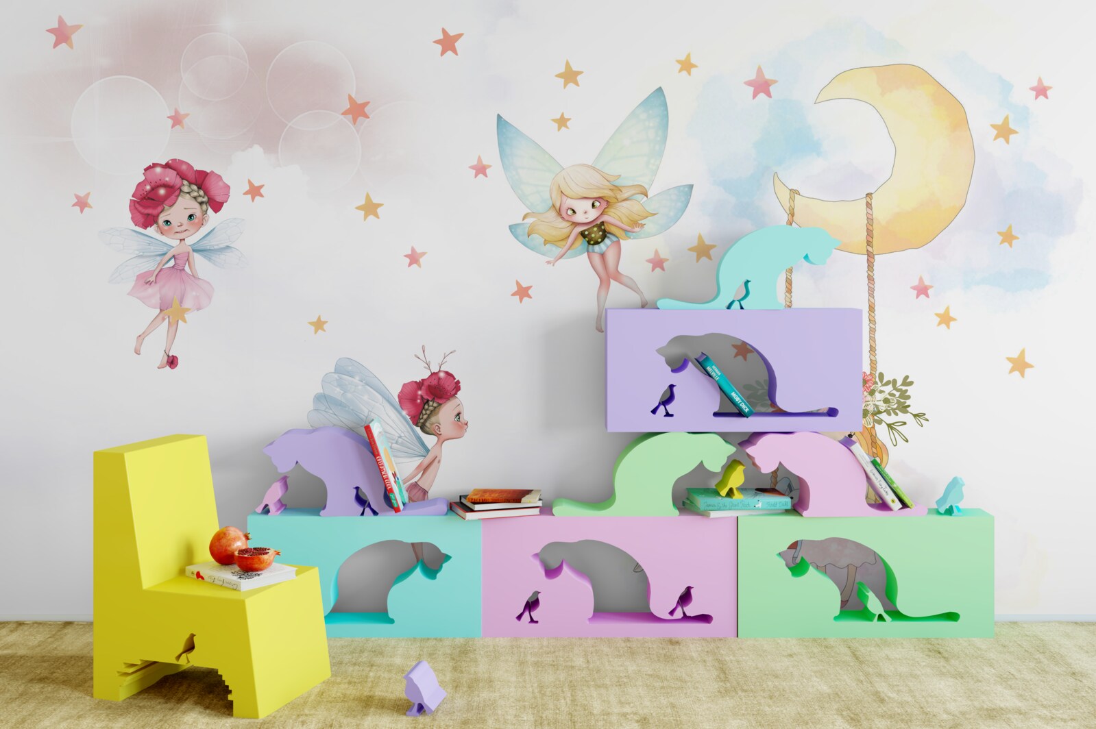 Fototapet zânele florilor