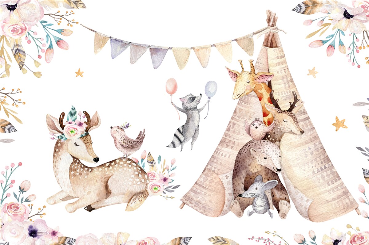 Fototapet sărbători pe pajiște