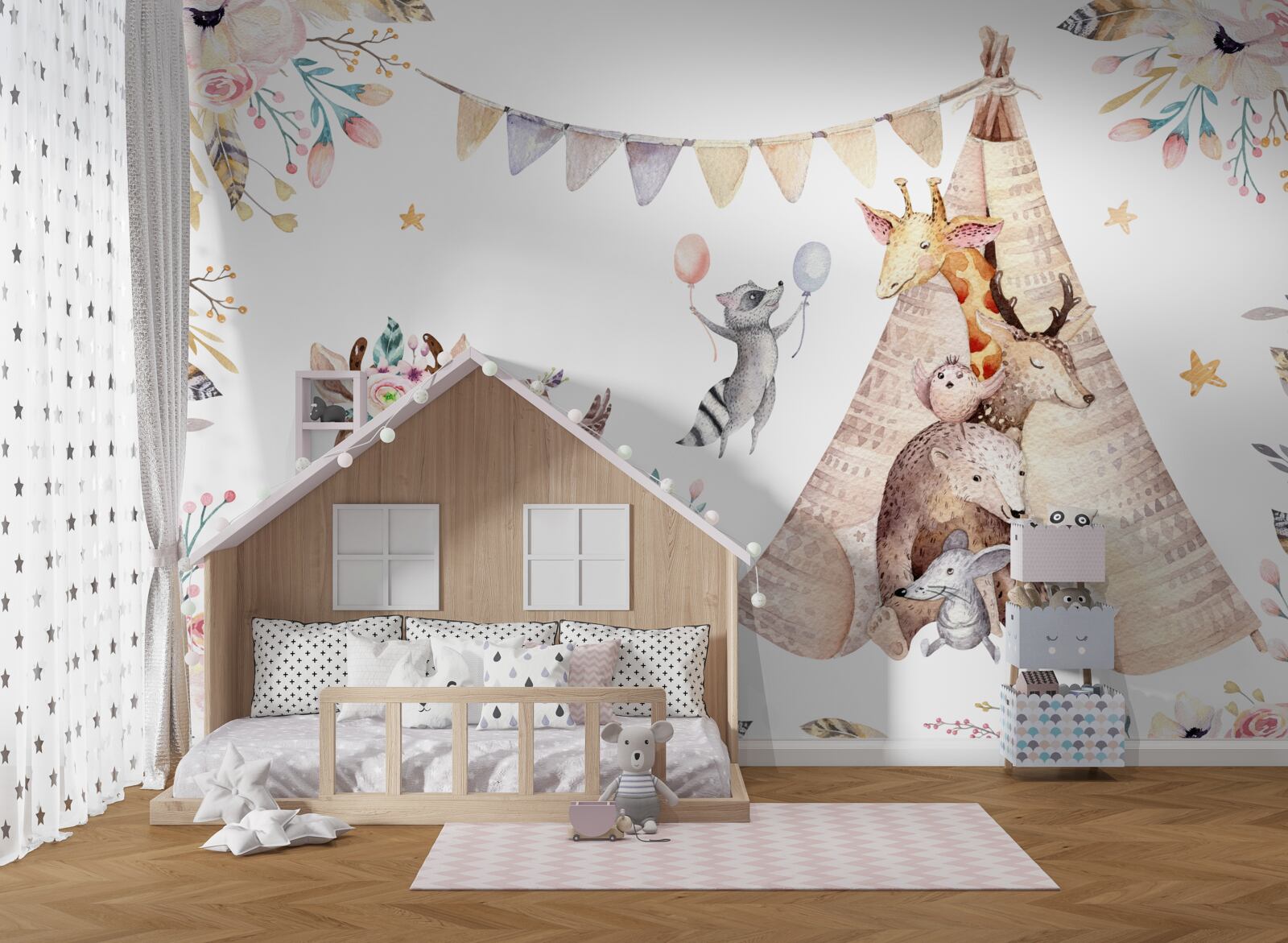 Fototapet sărbători pe pajiște